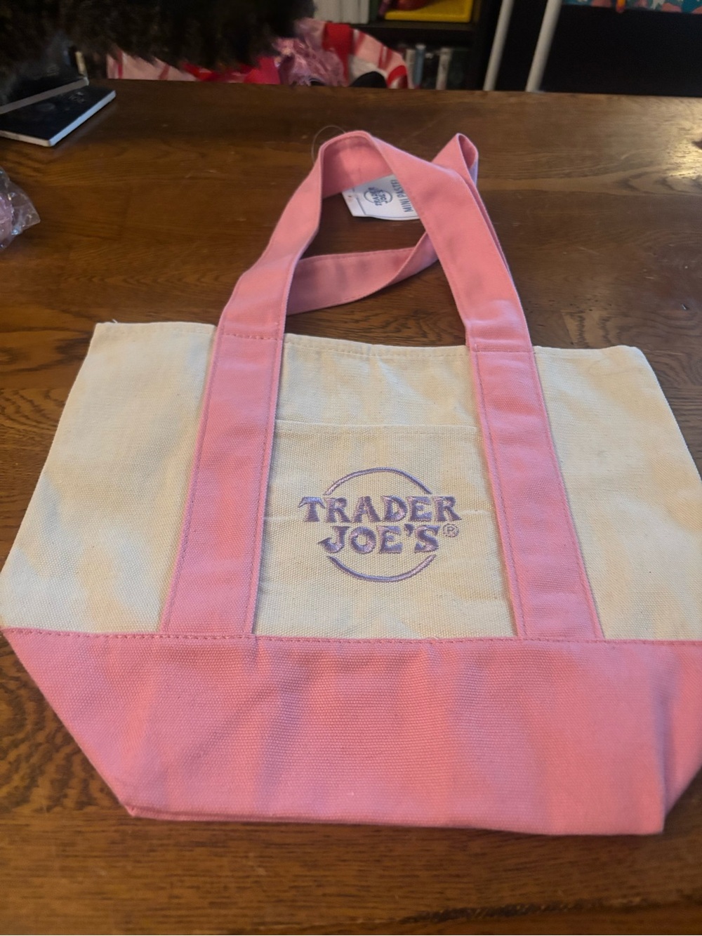 Trader Joe’s mini pink tote nwt